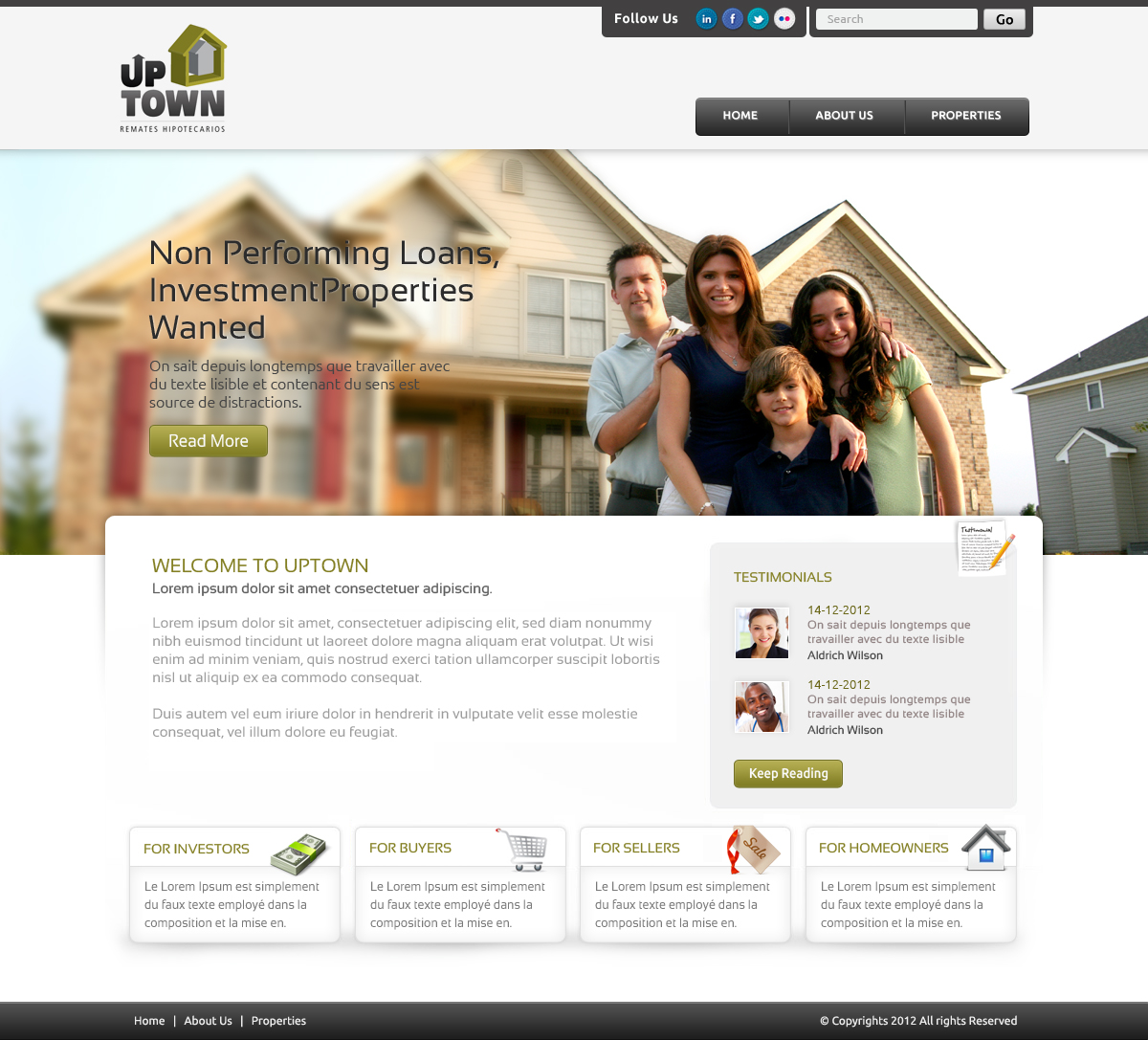 Web Design by OM for UPTOWN | Design #1290235
