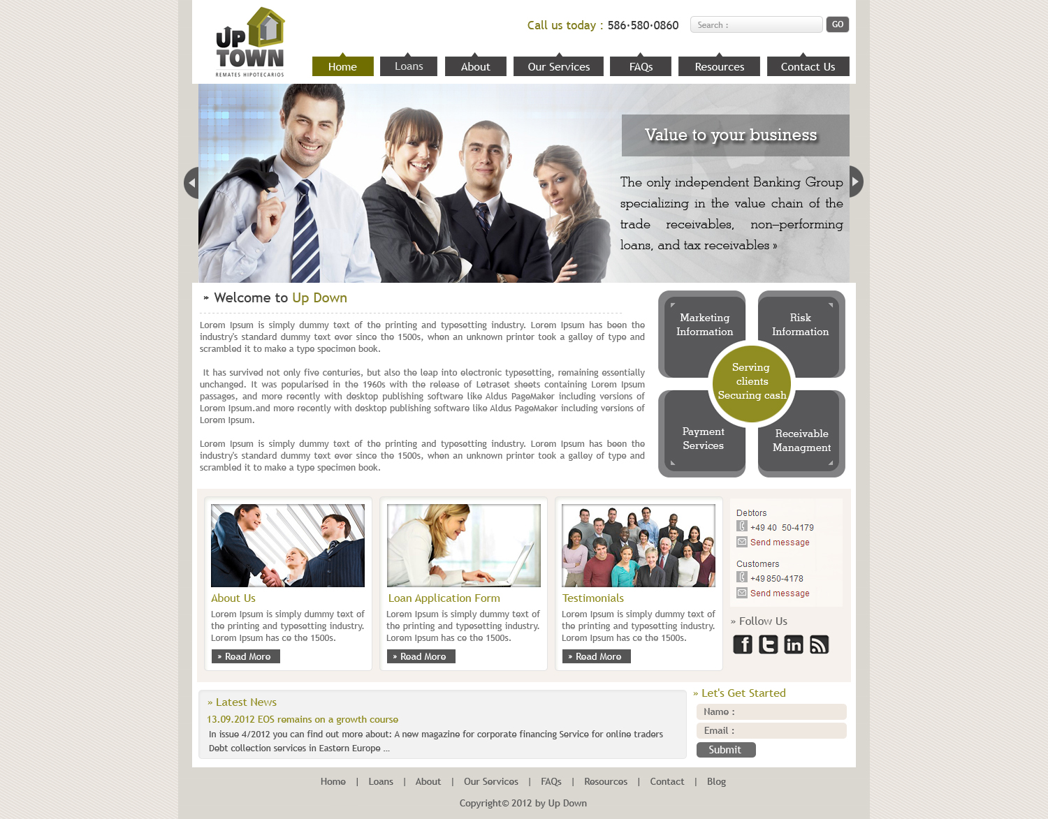 Web Design by sandeepkhunt for UPTOWN | Design #1280047