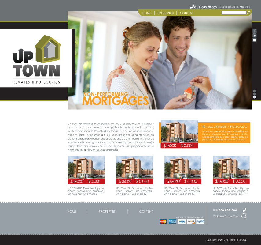 Diseño Web por sparkits para UPTOWN | Diseño #1297926
