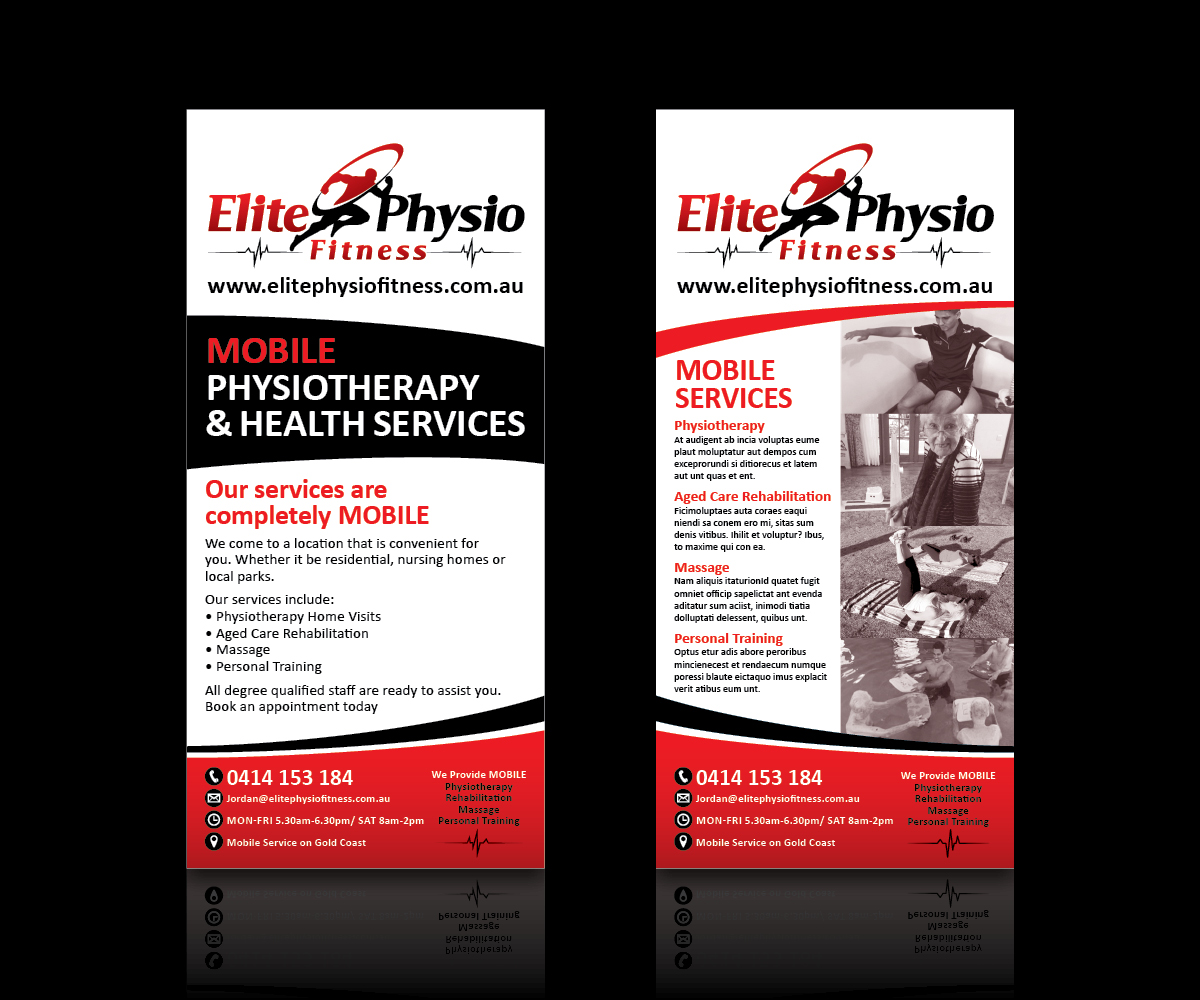 Flyer Design by Argyle and Paisley GD for Elite Physio Fitness | Design #4657909