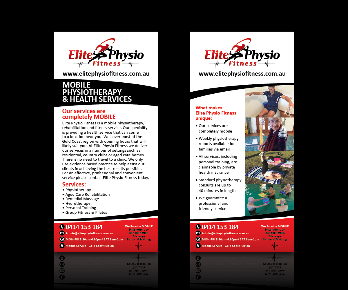 Flyer Design by Argyle and Paisley GD for Elite Physio Fitness | Design #4735885