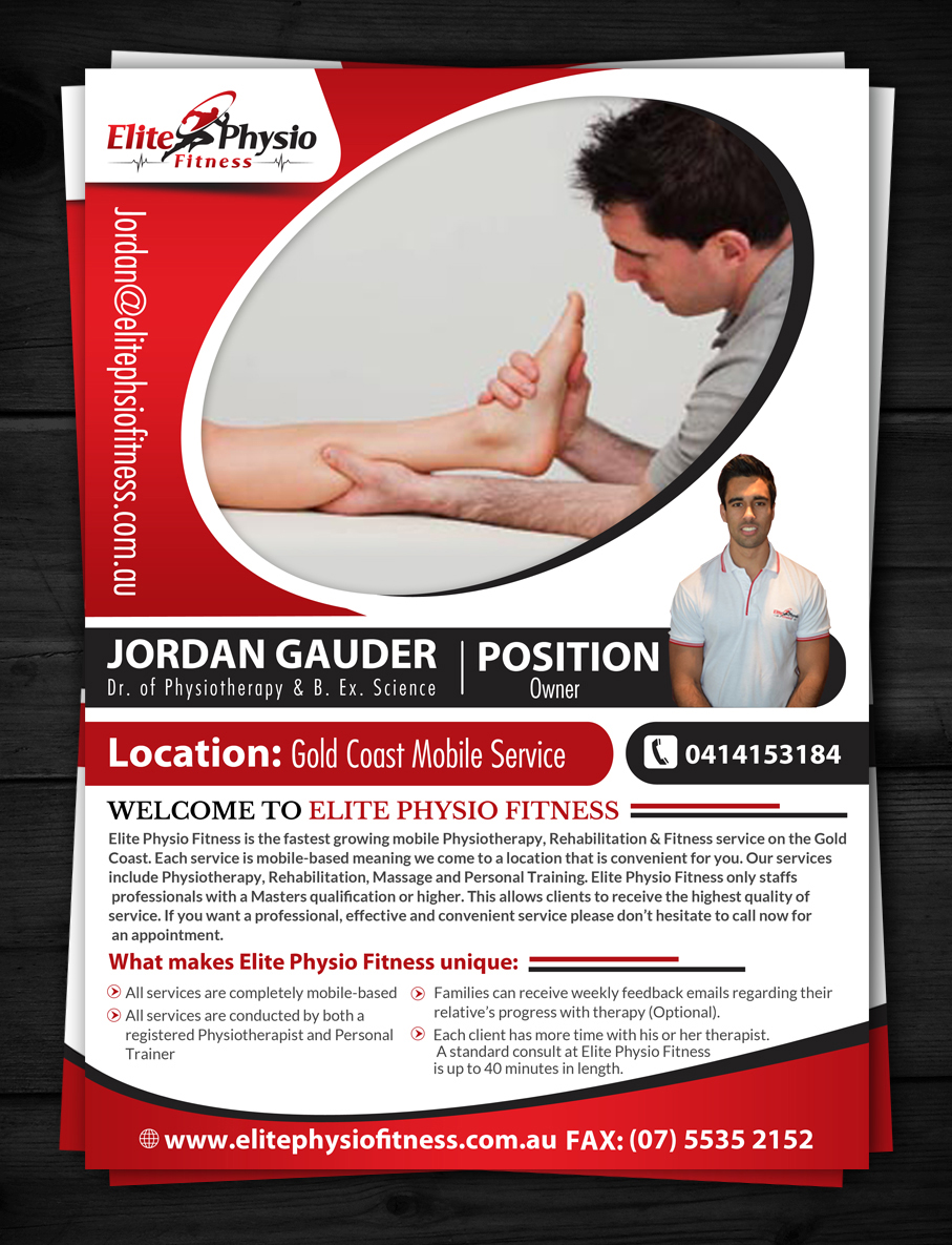 Flyer Design by ESolz Technologies for Elite Physio Fitness | Design #4594164