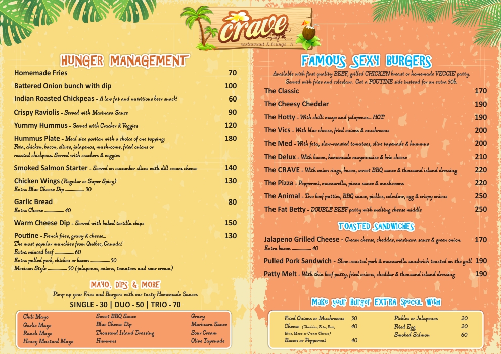 Menu Design by supreme.kaur for Wow Thailand | Design #4543169