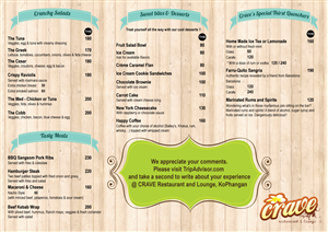 Menu Design by Parul for Wow Thailand | Design: #4524566