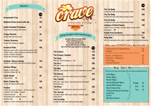 restaurant menu example