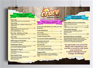 Menu Design by ESolz Technologies for Wow Thailand | Design #4568509