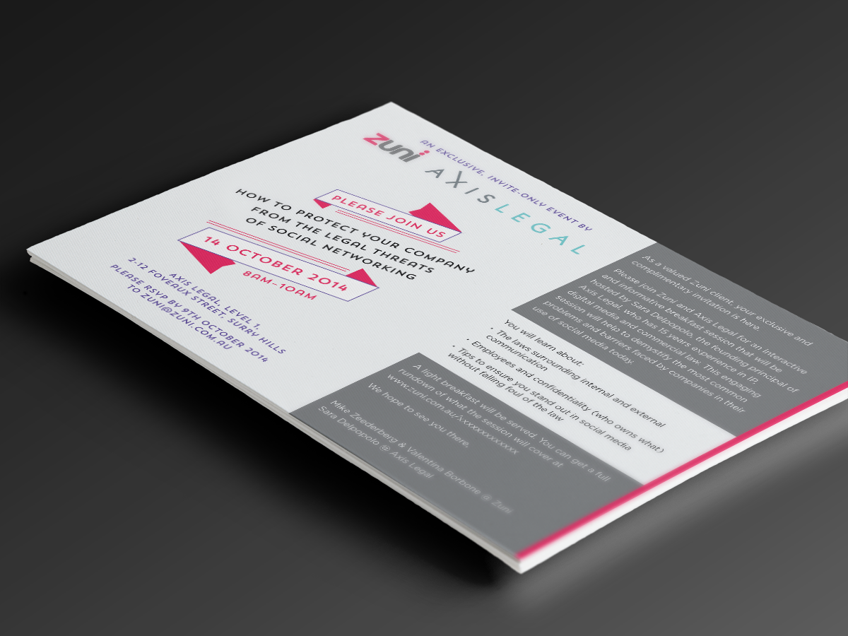 Invitation Design by asouthern89 for Zuni | Design #4521912