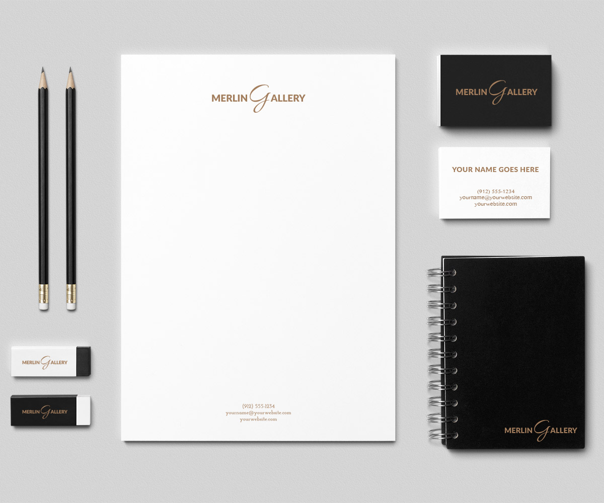 Logo Design by Sina4U for Merlin Frame Maker & Art Gallery Pte Ltd | Design #4533309