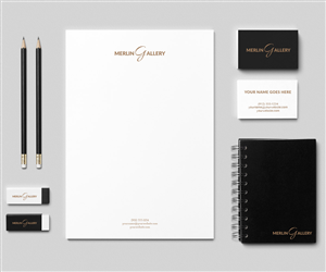 Logo Design by Sina4U for Merlin Frame Maker & Art Gallery Pte Ltd | Design: #4533309