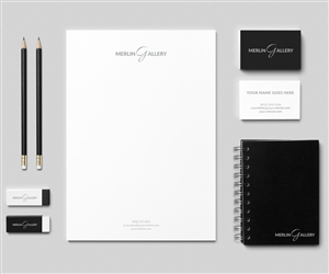 Logo Design by Sina4U for Merlin Frame Maker & Art Gallery Pte Ltd | Design: #4533336