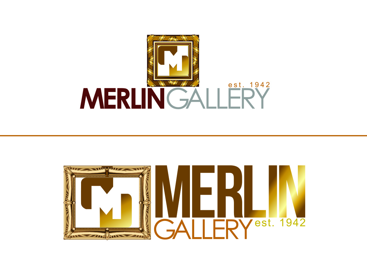 Design de Logo par nextconcept pour Merlin Frame Maker & Art Gallery Pte Ltd | Design #4592384