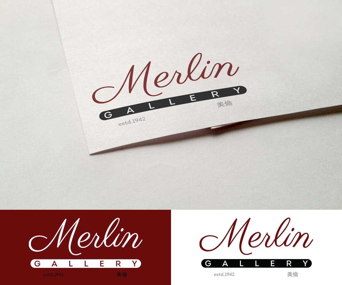 Diseño de Logo por z a n a para Merlin Frame Maker & Art Gallery Pte Ltd | Diseño #4556582
