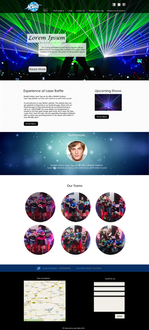 Wordpress Design by Arindam for Partywizards | Design #4565340
