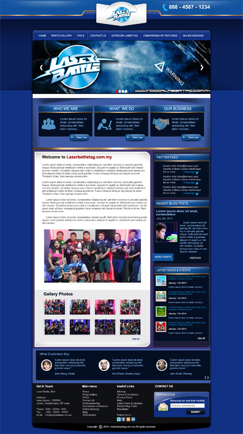 Wordpress Design by DesignXyz for Partywizards | Design #4594525