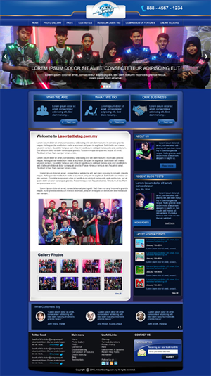 Wordpress Design by DesignXyz for Partywizards | Design: #4594573