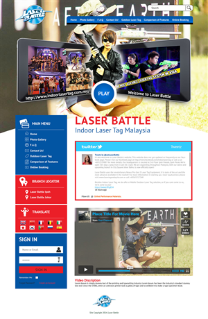 Wordpress Design by TechWise for Partywizards | Design #4578807