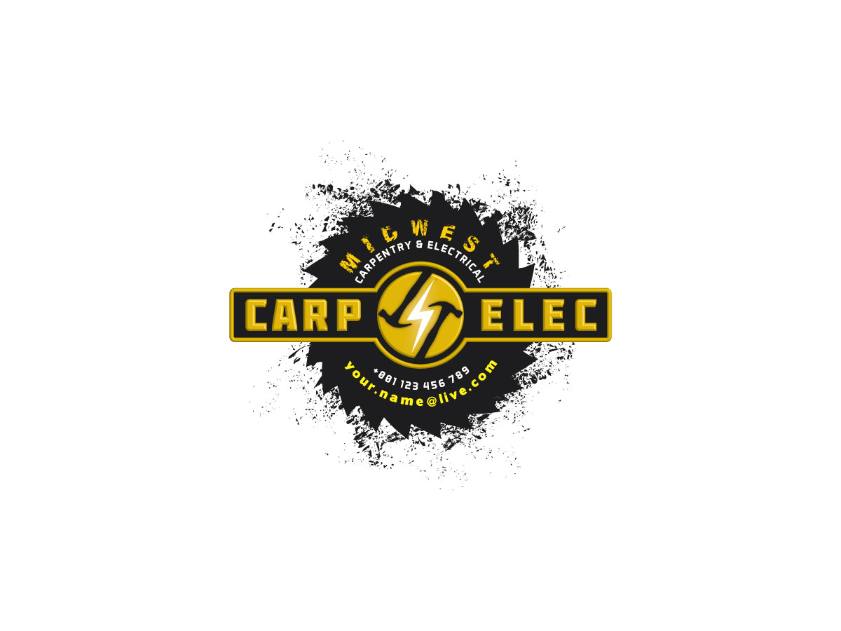 Logo Design by P.O.Design for Midwest carpentry and electrical | Design: #1279619