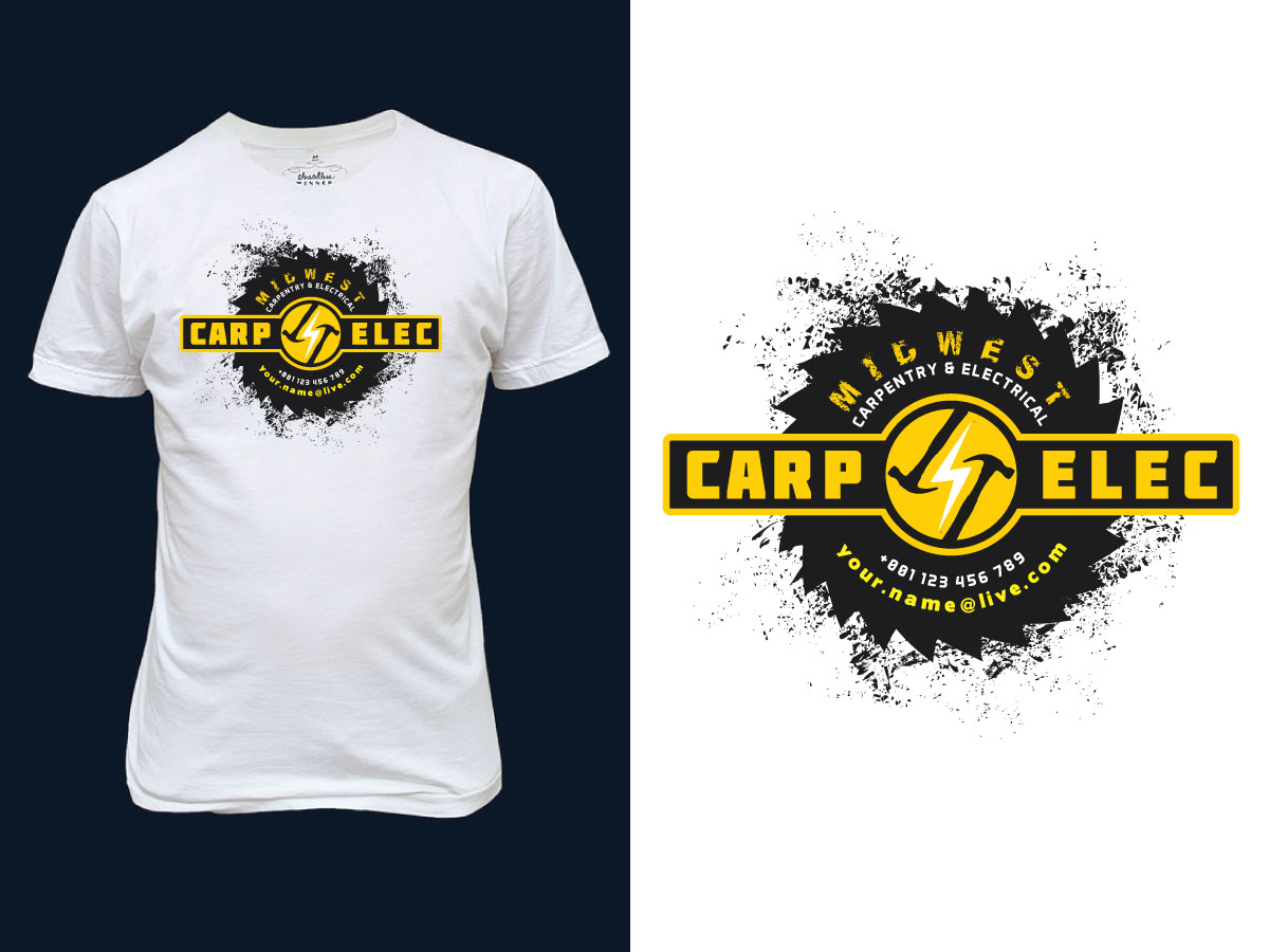 Logo Design by P.O.Design for Midwest carpentry and electrical | Design #1295121