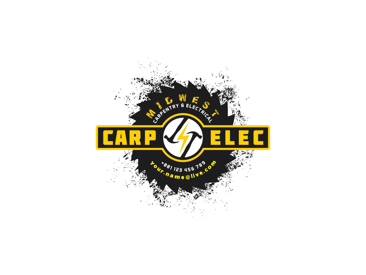 Logo Design by P.O.Design for Midwest carpentry and electrical | Design #1300409