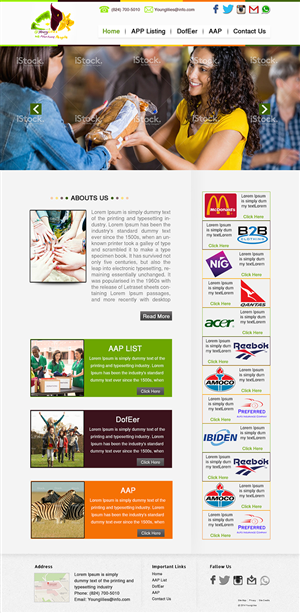 Web Design by Wings on web for Young Lilies Limited | Design: #4527248