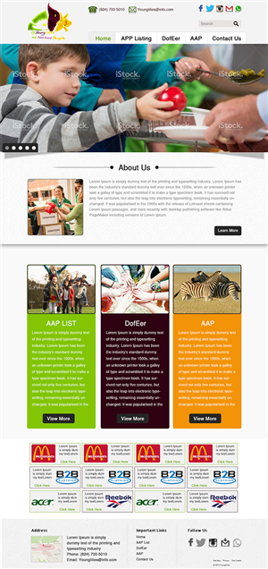 Web Design by Wings on web for Young Lilies Limited | Design: #4527250
