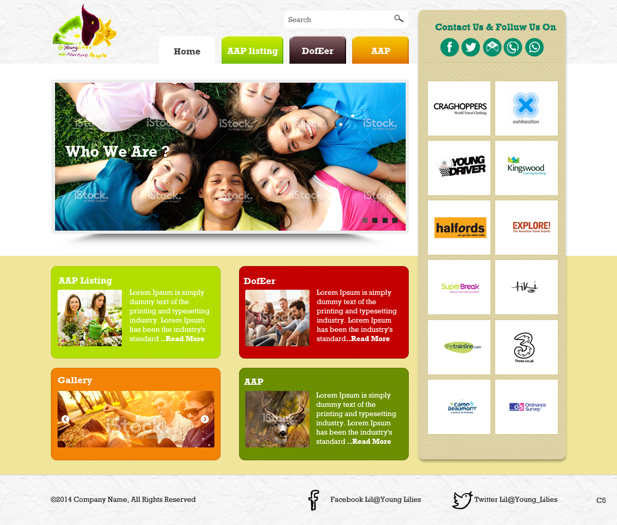 Web Design by pb for Young Lilies Limited | Design #4524177