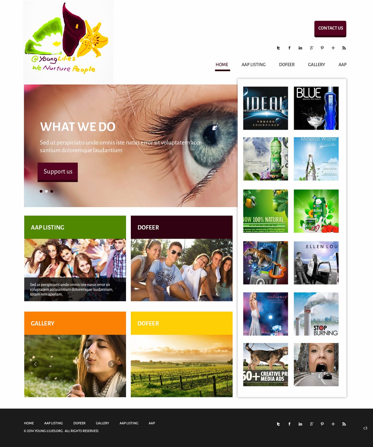 Web Design by pb for Young Lilies Limited | Design #4524183