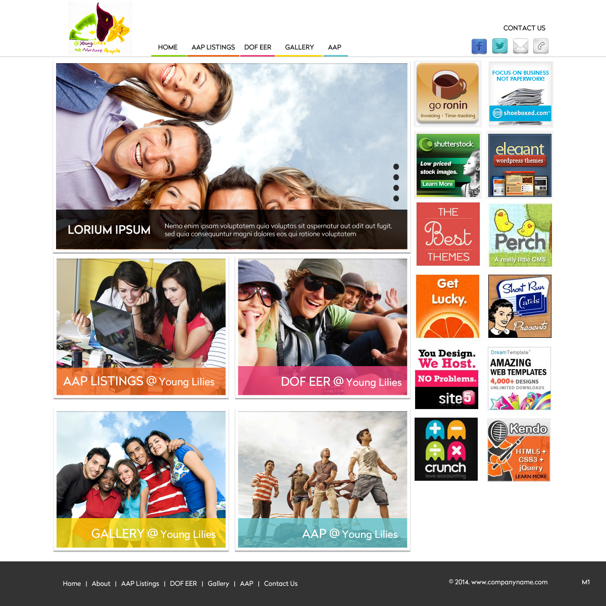 Web Design by pb for Young Lilies Limited | Design #4524189