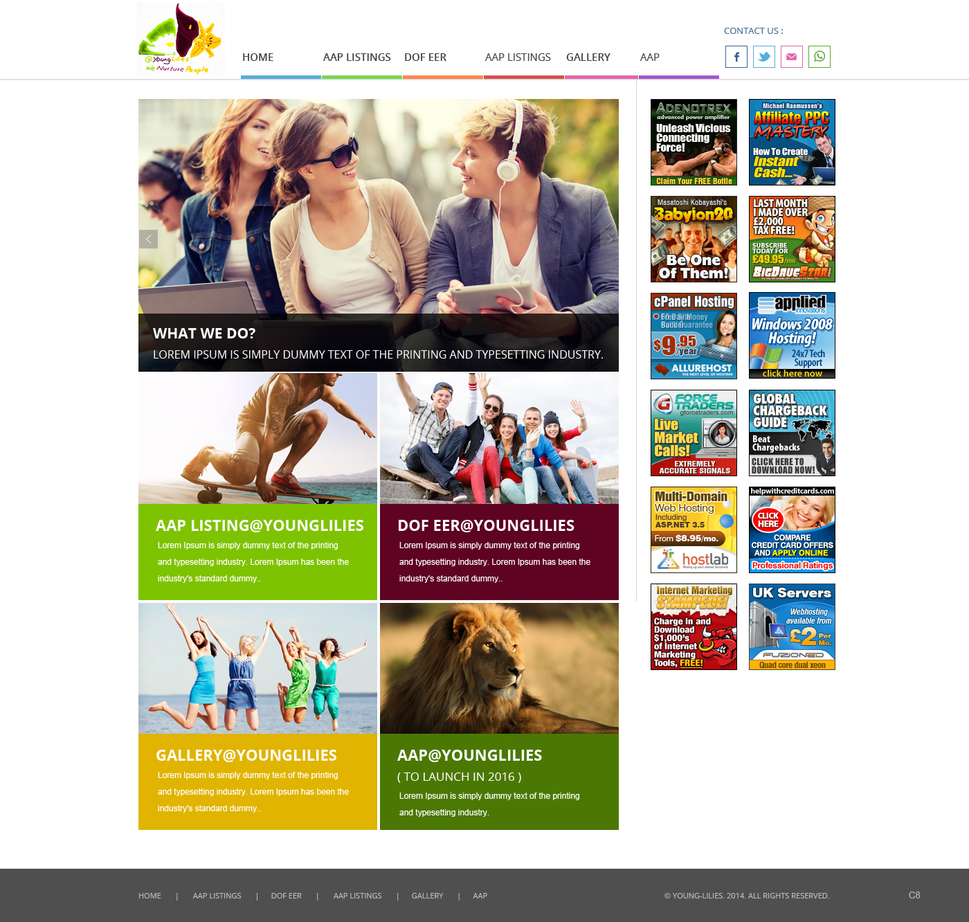 Web Design by pb for Young Lilies Limited | Design #4524193