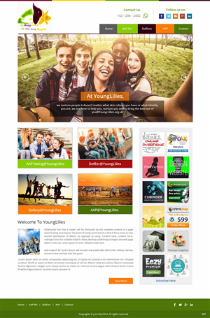 Web Design by pb for Young Lilies Limited | Design: #4524225