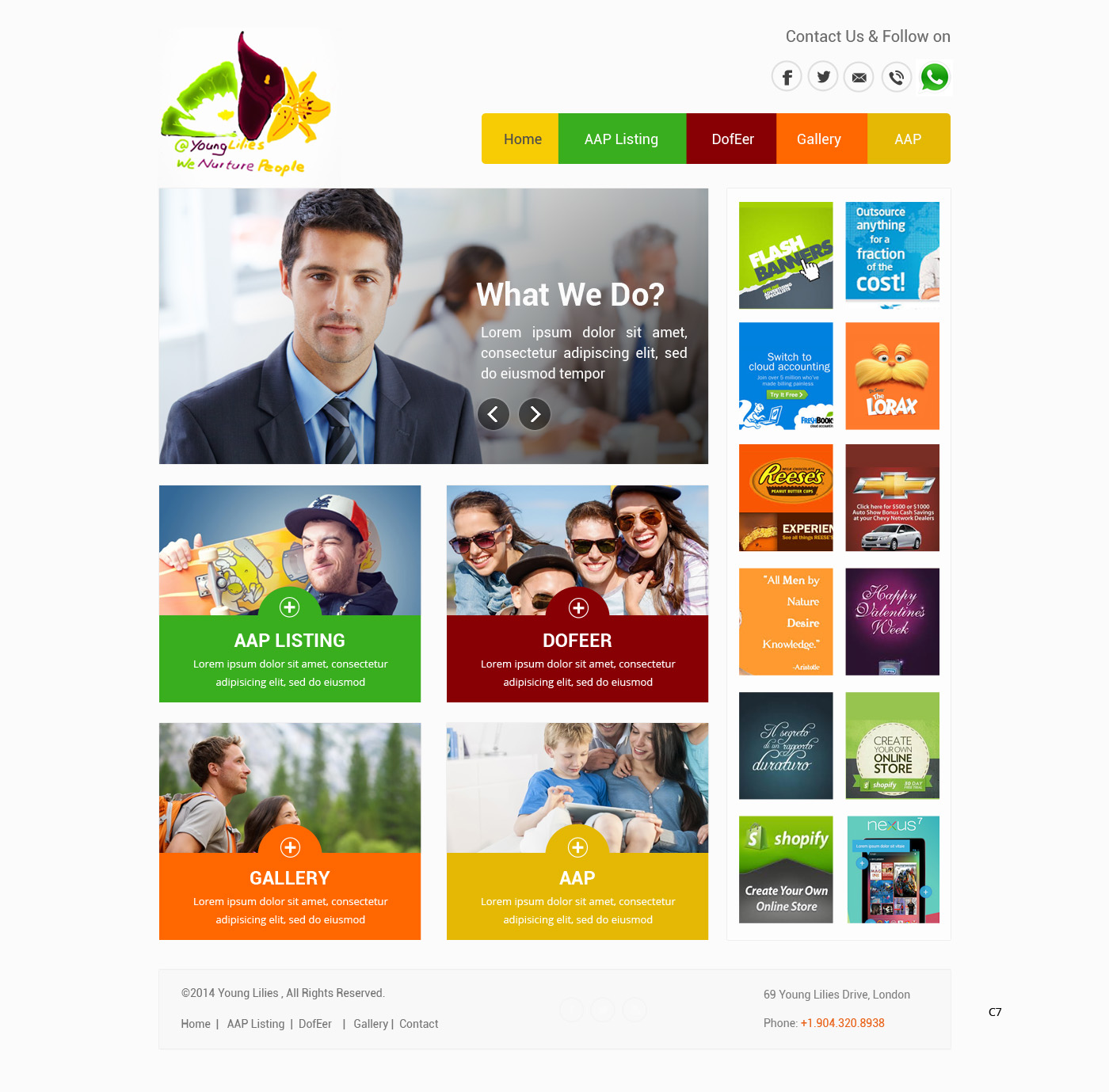 Web Design by pb for Young Lilies Limited | Design #4524240