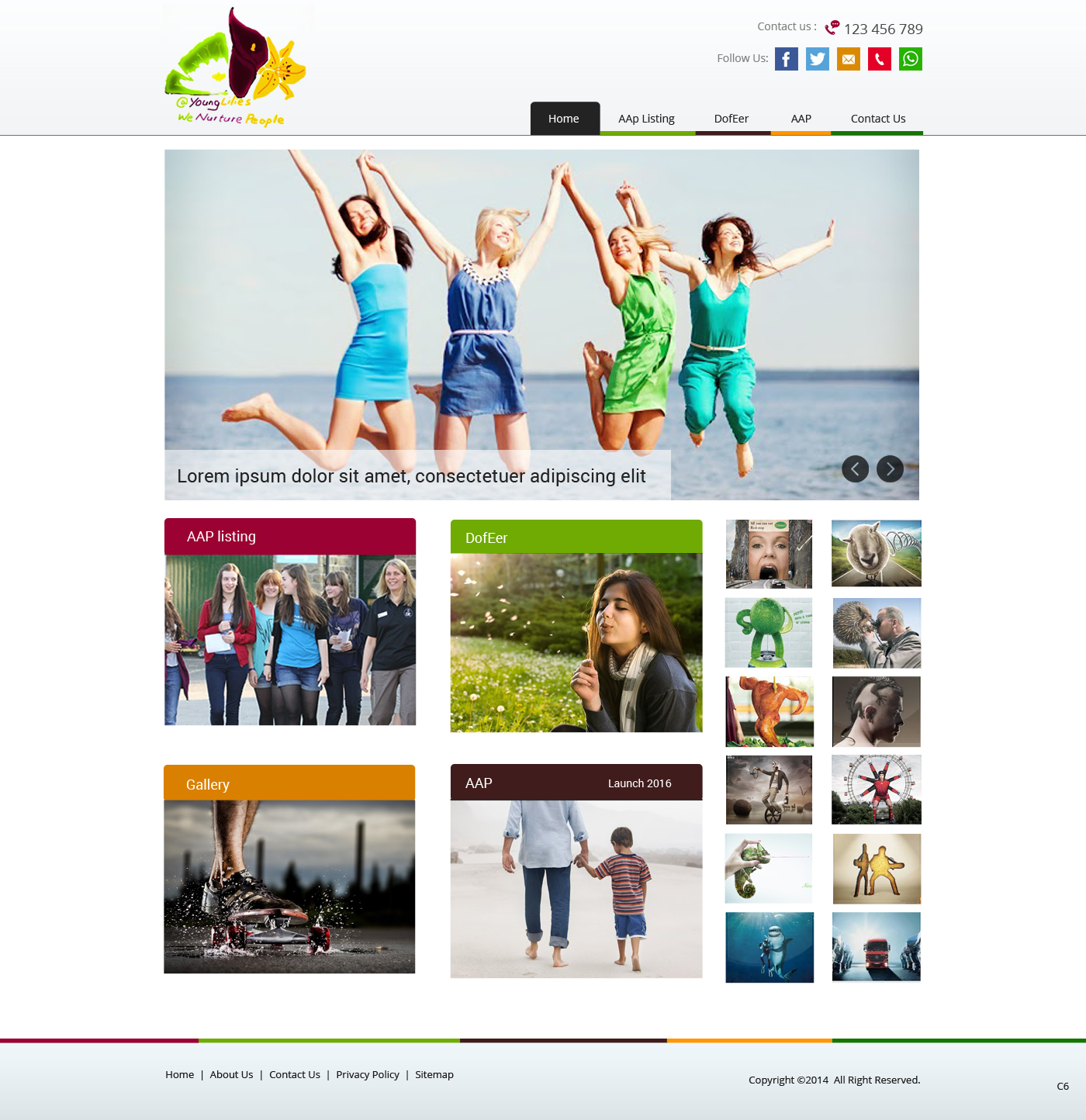 Web Design by pb for Young Lilies Limited | Design #4524270