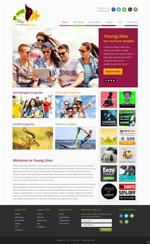 Web Design by pb for Young Lilies Limited | Design: #4524273