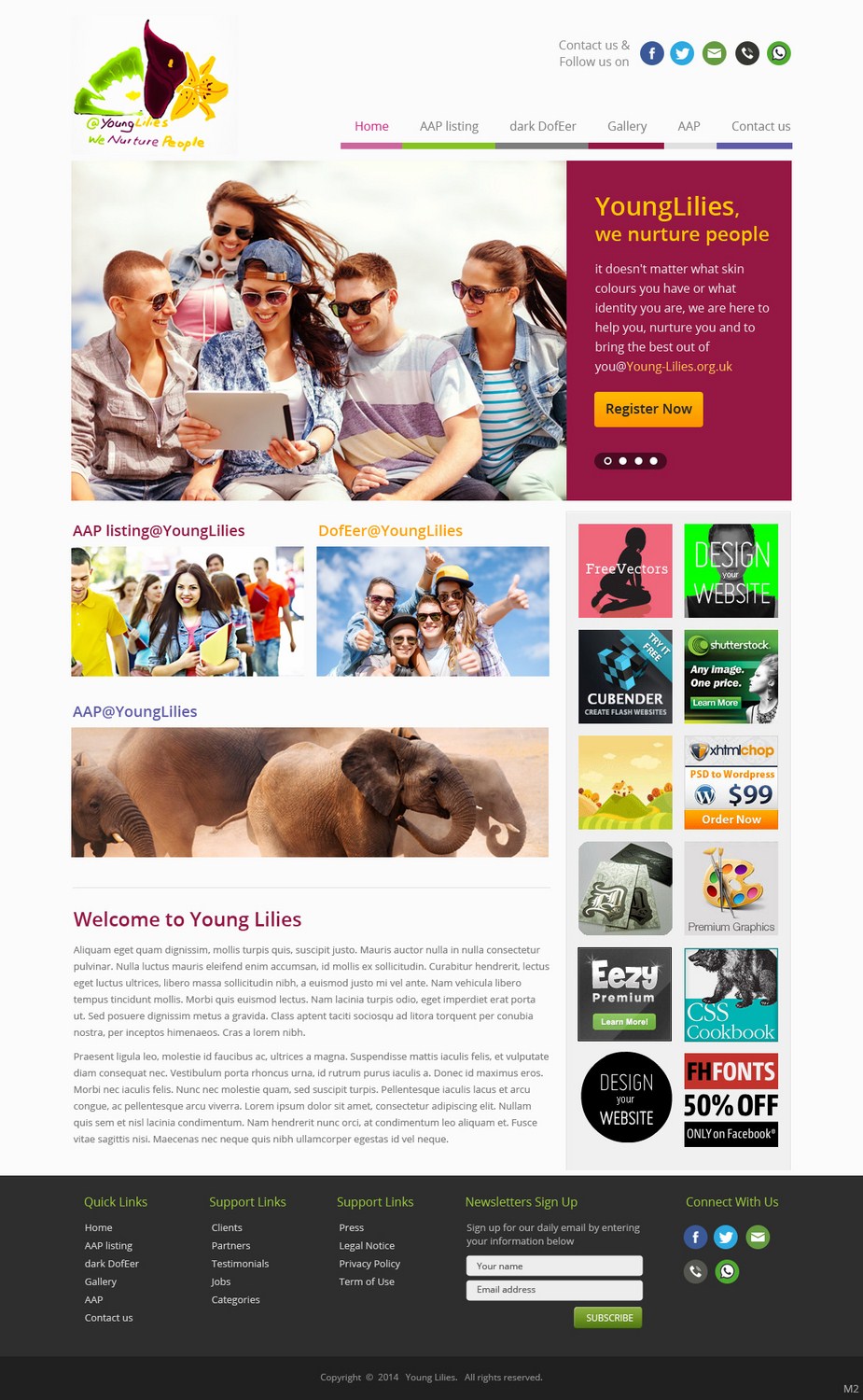 Web Design by pb for Young Lilies Limited | Design: #4524274