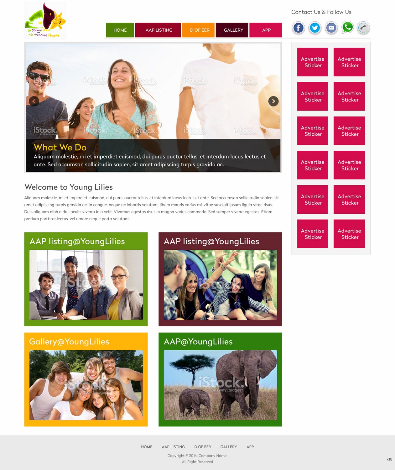 Web Design by pb for Young Lilies Limited | Design #4531566