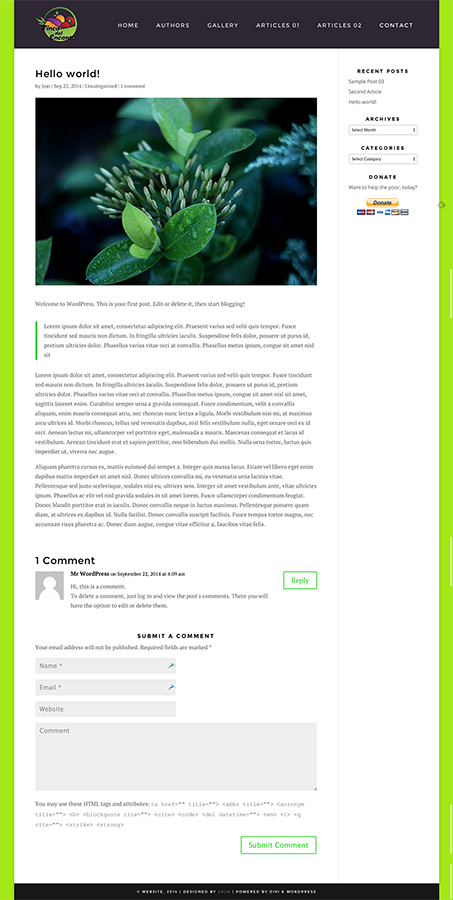 Wordpress Design by Jojodear for this project | Design #4561204