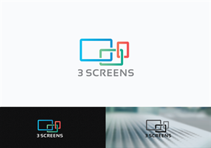 Three Screens or 3 screens | Logo Design by jaime.sp