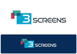 Three Screens or 3 screens | Logo Design by Nigel B