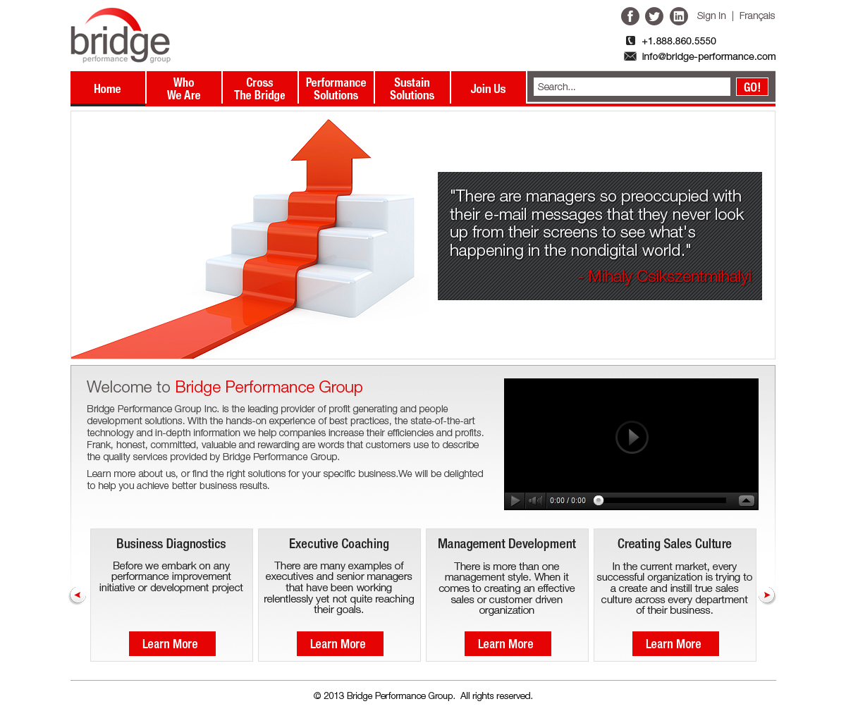 Diseño Web por Latest Design Ideas para Bridge Performance Group Inc. | Diseño #1617680