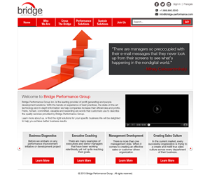 Diseño Web por Latest Design Ideas para Bridge Performance Group Inc. | Diseño: #1617680