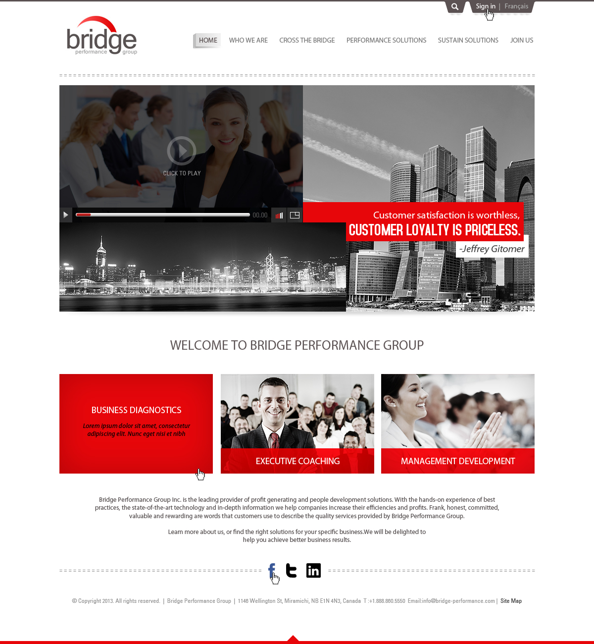Diseño Web por Latest Design Ideas para Bridge Performance Group Inc. | Diseño #1630646