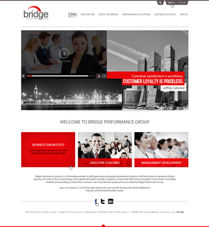 Web Design by Latest Design Ideas for Bridge Performance Group Inc. | Design: #1630646
