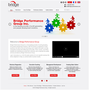 Web Design by Latest Design Ideas for Bridge Performance Group Inc. | Design: #1648222