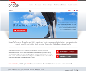 Web Design by Channel Studio for Bridge Performance Group Inc. | Design: #2216901