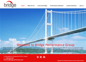 Diseño Web por Hetal  para Bridge Performance Group Inc. | Diseño #1294931