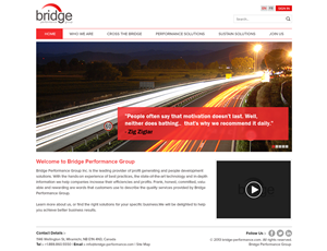 Diseño Web por Extantstudio para Bridge Performance Group Inc. | Diseño #2215618
