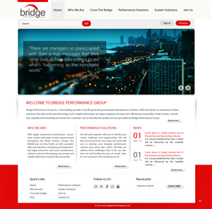 Web Design by pb for Bridge Performance Group Inc. | Design: #1284702