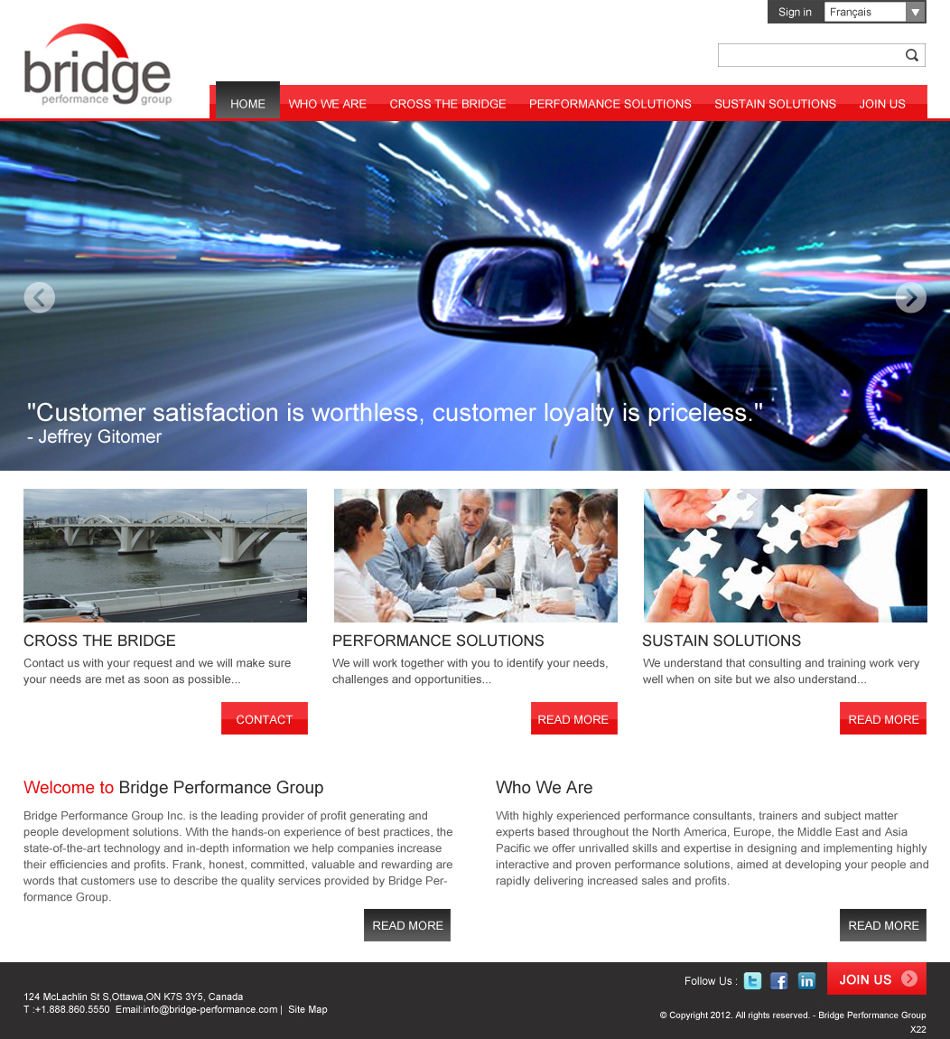 Diseño Web por pb para Bridge Performance Group Inc. | Diseño #1287635
