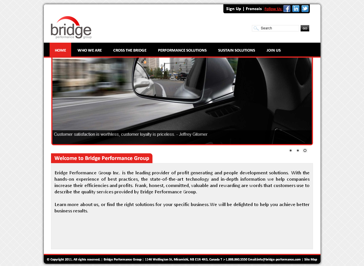 Web Design by hobsonschoice for Bridge Performance Group Inc. | Design #1641510