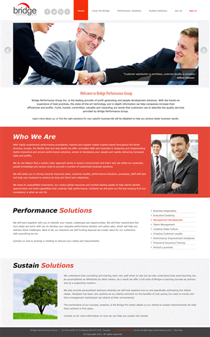 Diseño Web por GK para Bridge Performance Group Inc. | Diseño: #1286369